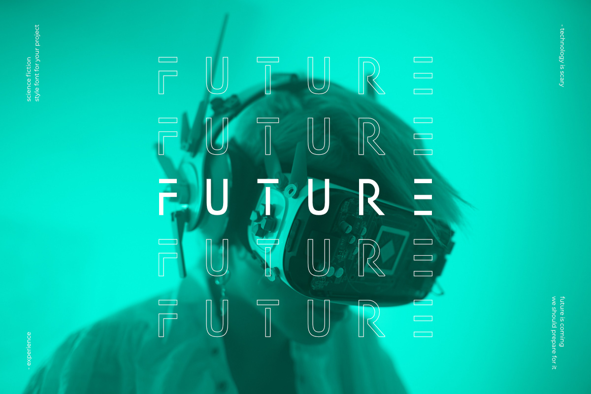 futuristic futuristic font future Technology Cyberpunk sci-fi science fiction robot Space design Space 