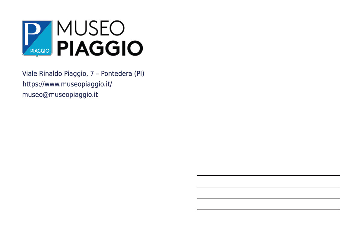 piaggio vespa museo piaggio museo museum Experience poster promo postcard Promotional