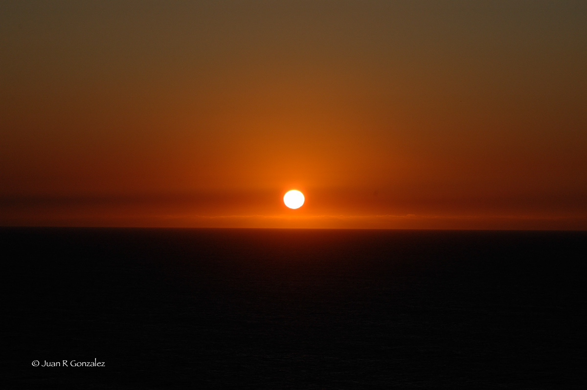 sunset asturias sea Coast spain