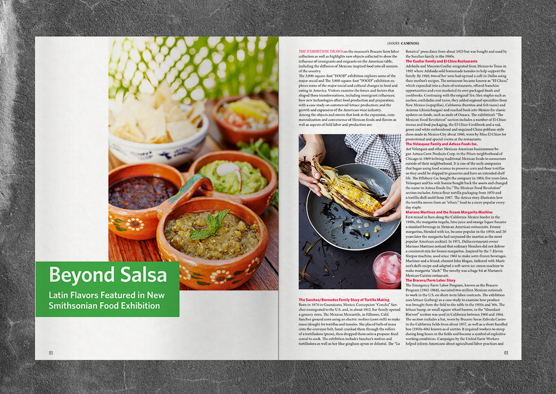 caminos Latin Food  magazine publication pratt New York colombia El Salvador immigrants editorial comida mexico best