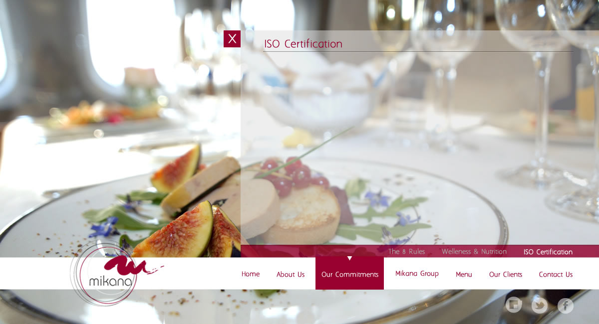 Website simple classy fullscreen flat White catering Food  high resolution
