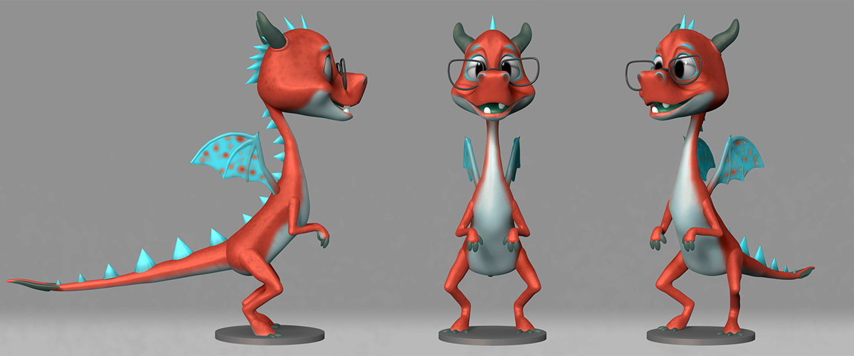 dragon cartoon snl visual creatures modeling Lookdev