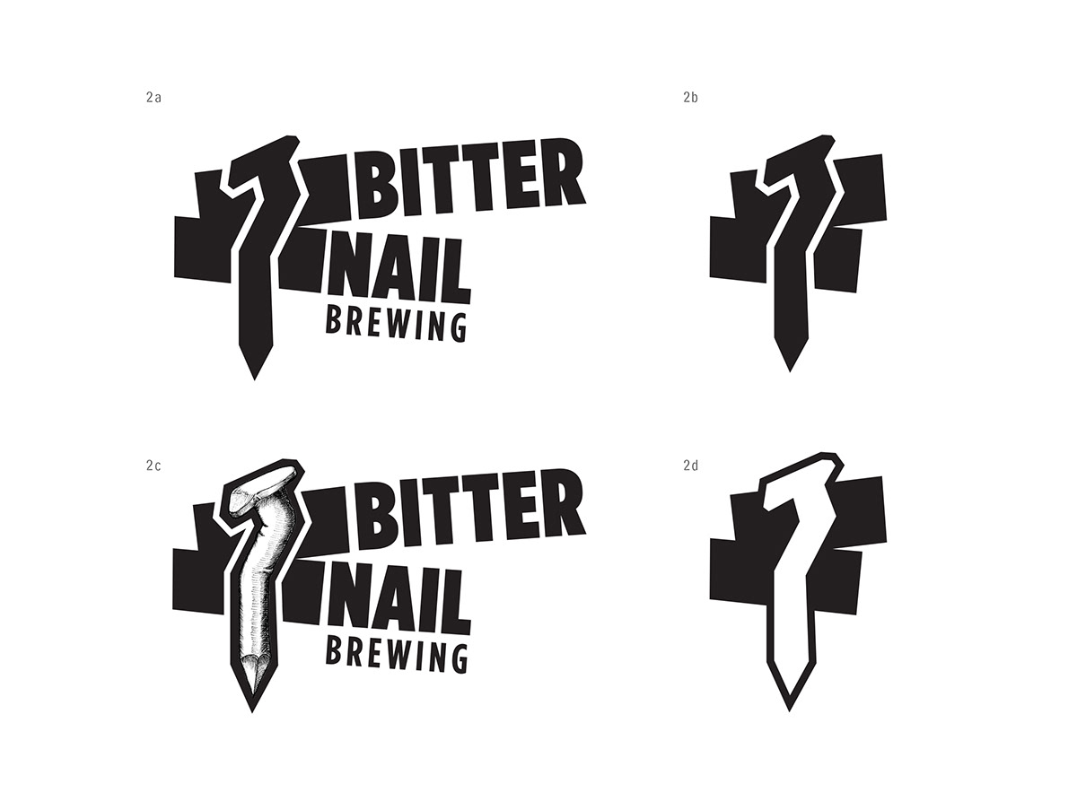 Bitter Nail Brewing Identity Design logo brand identity branding 