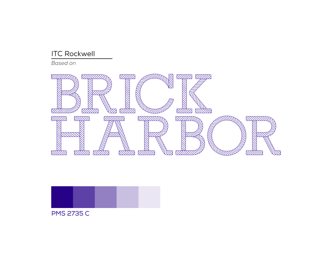 brick harbor birck harbor logo mark sea Ocean anchor purple blue rope nexa nautical flag flags