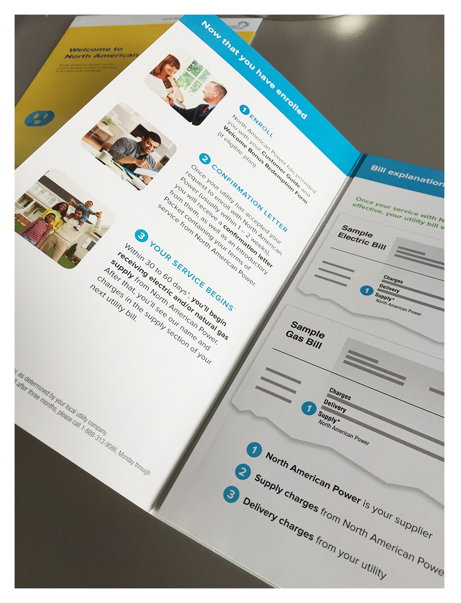 sales brochure trifold