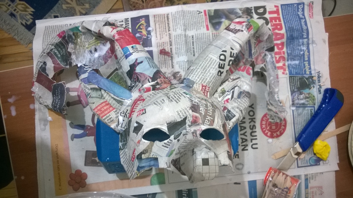 #mask  #stage #desing #paper #mache #papermache #theatre #commedia