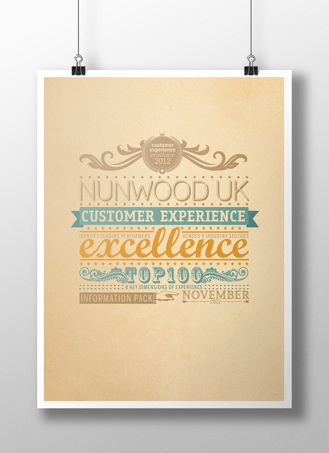 Nunwood customer Experience research type font Retro fonts design book campaign Illustrator lettering brand