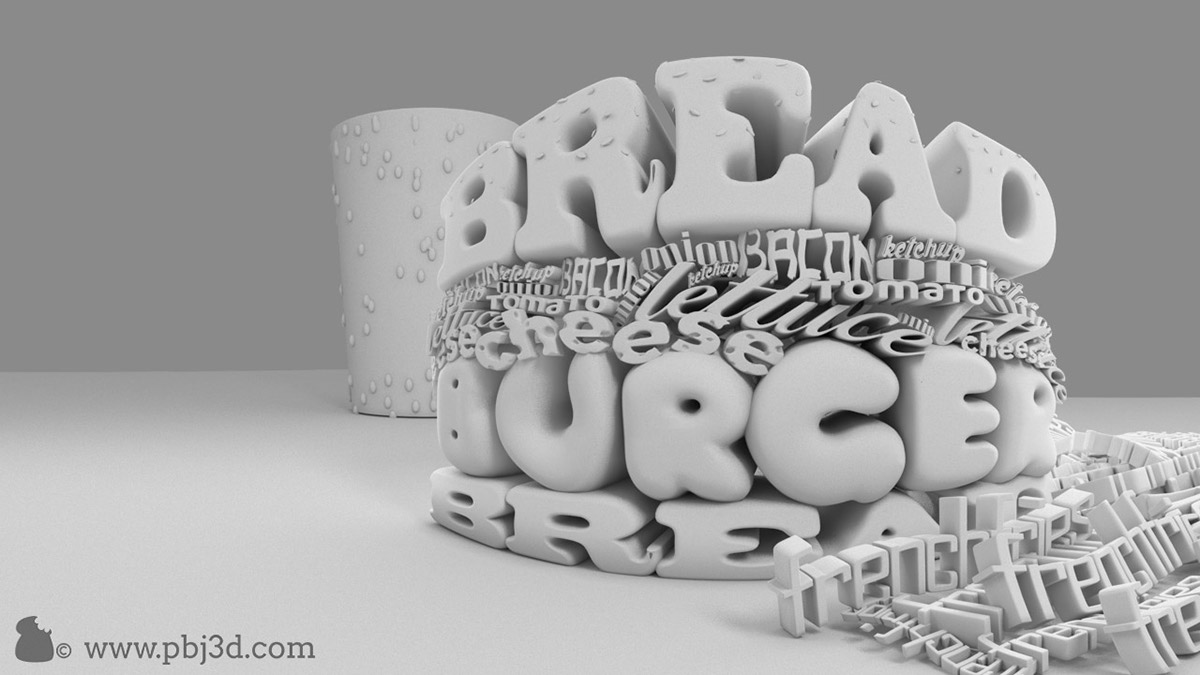burger Food  soda drink restaurant Cheese ice bread Tomato bacon Onion ketchup Fries vray 3D