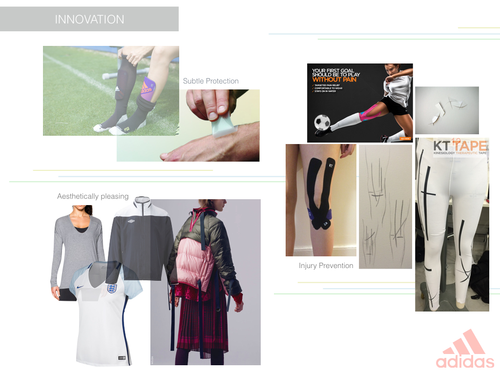 sportswear design women womenswear sport football innovation Technology Injury Sportswear Performance training Project University