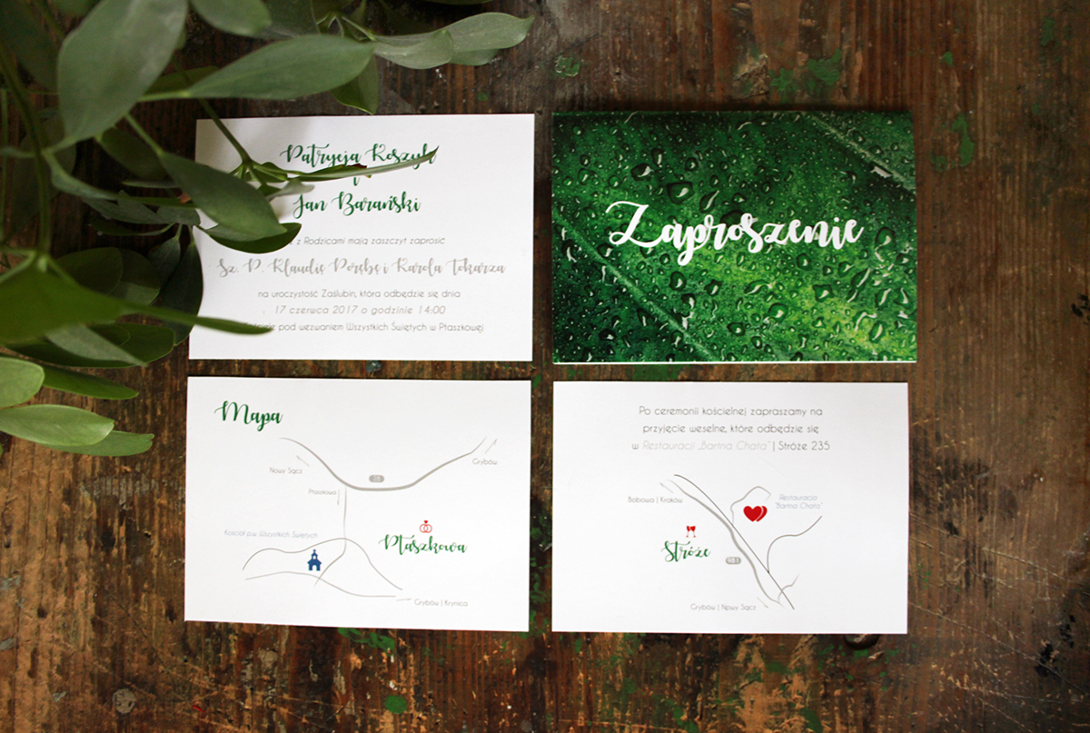 Invitation Nature eco leaf wedding wedding_identification