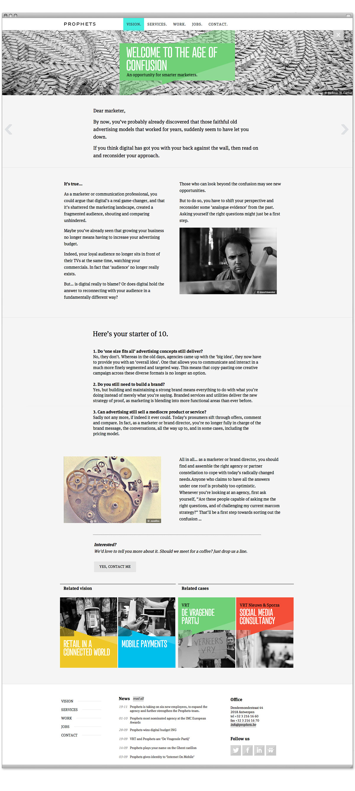 portfolio agency Website Responsive blackandwhite colors
