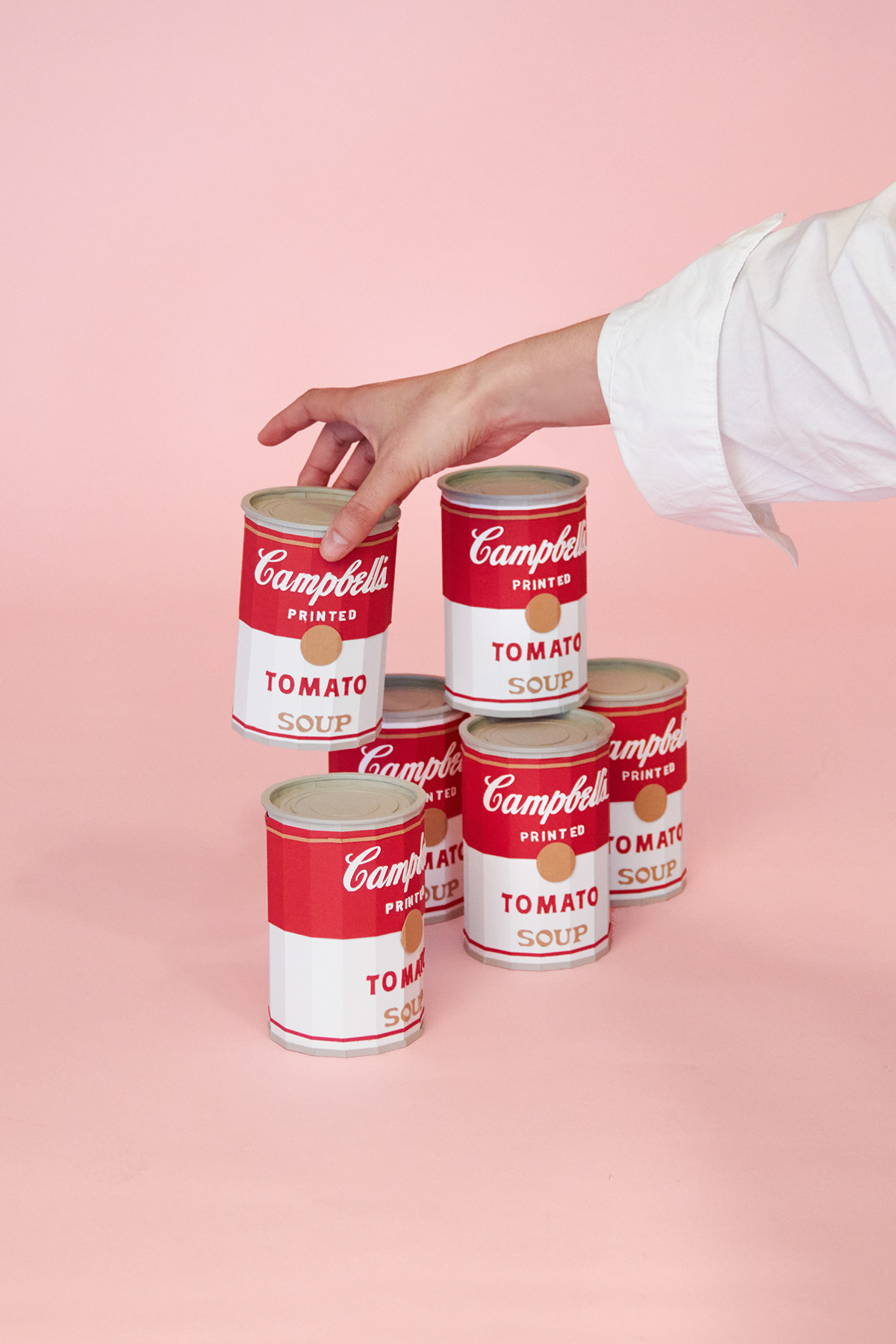 ANDYWARHOL Campbell's soup Campbell's Soup Can handmade paperart papercraft