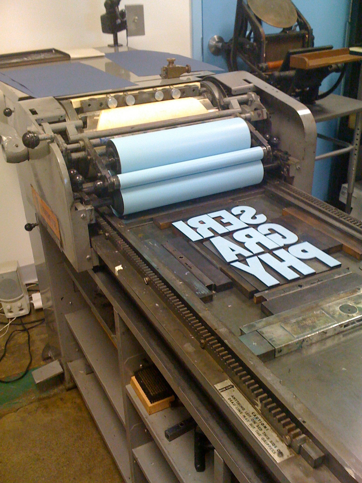 letterpress printmaking Poster Design