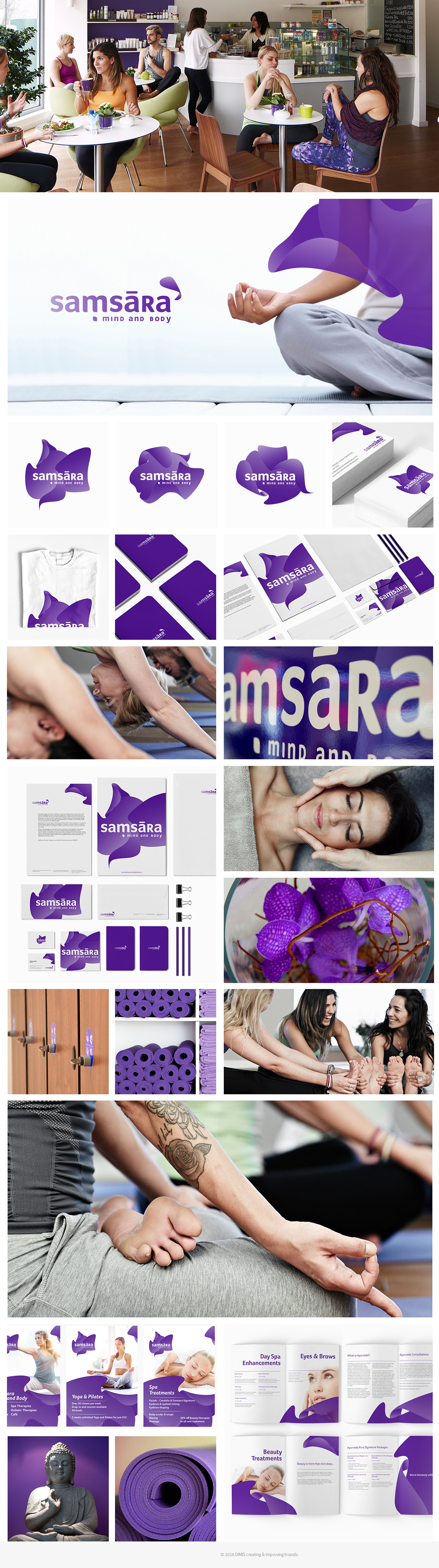 samsara Yoga brand identity visual identity Identity Design