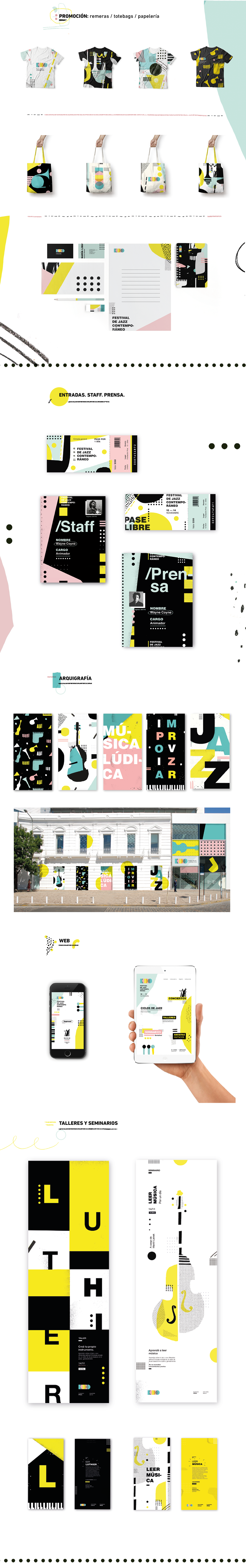 Gabriele festival fadu design ILLUSTRATION  typography   colors jazz collage music