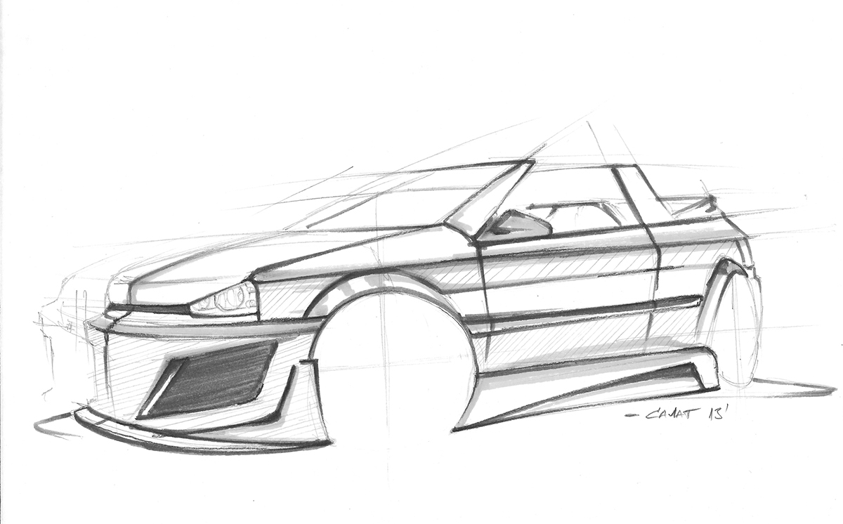 design automotive   car tuning sketch