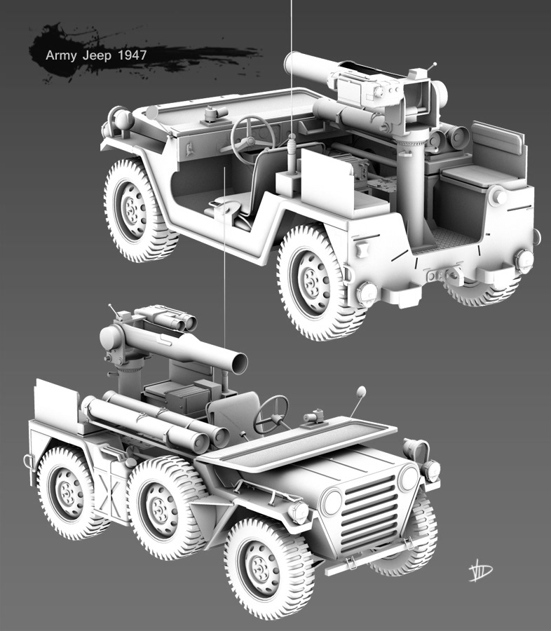 cg artist military vehicles 3d Models 3d art