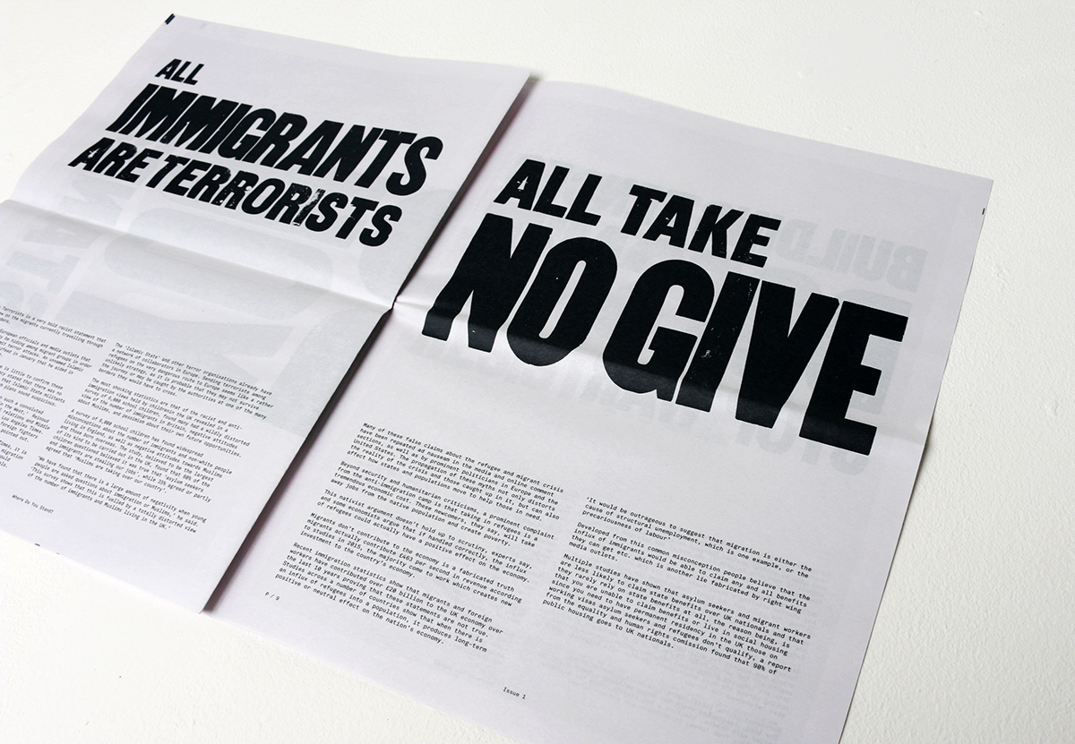 letterpress letterpressprint newspaper graphicdesign printdesign rhetoric migration istd migrantcrisis