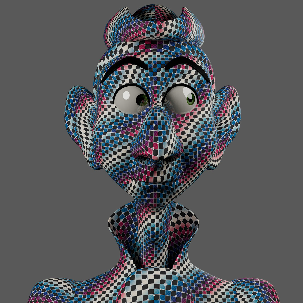 cartoon 3d modeling Maya Character fanart portrait zbrush sculpt sculpture disney