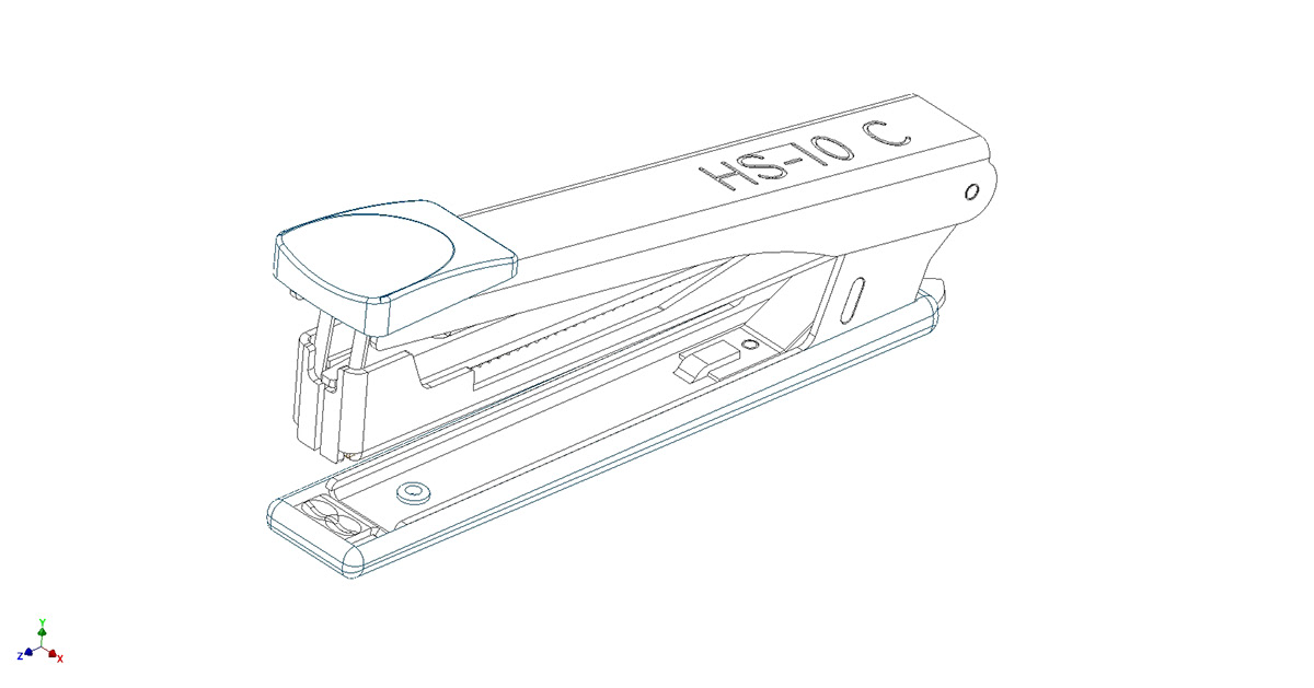 stapler Autodesk Inventor sheet metal stationary