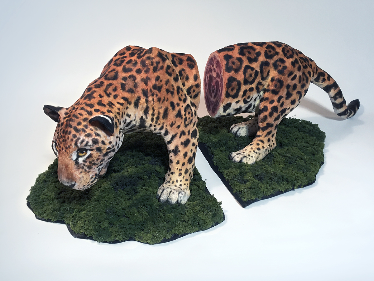 Adobe Portfolio jaguar paper mache
