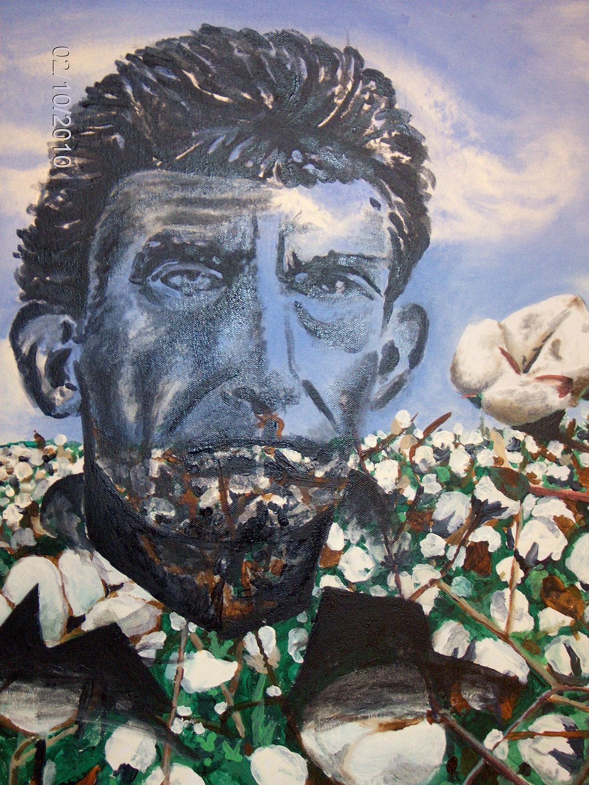 pallet knife paint portrait zapatistas