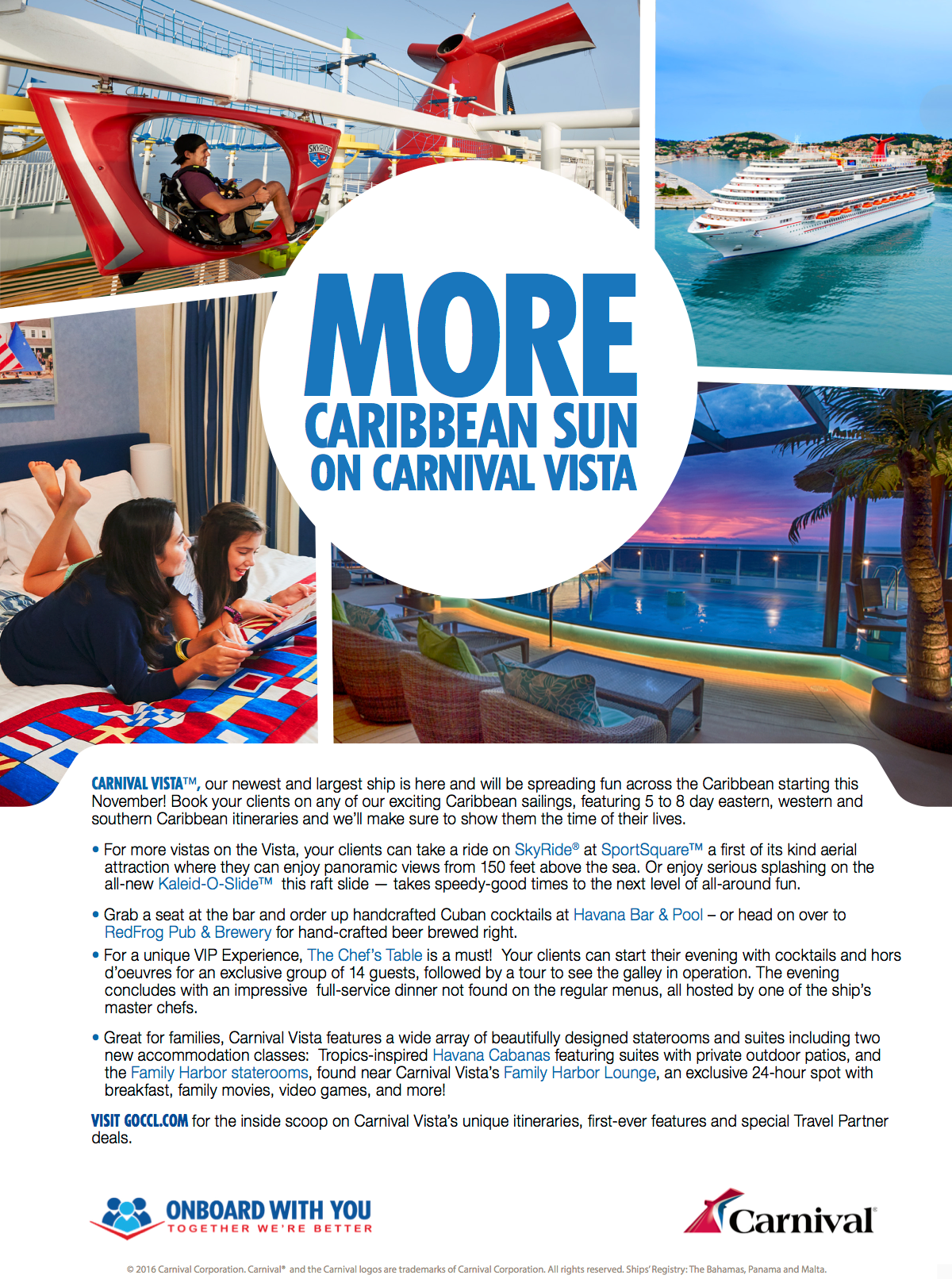 Carnival Cruise Line Carnival Cruise Lines Carnival Vista flyer Advertising 