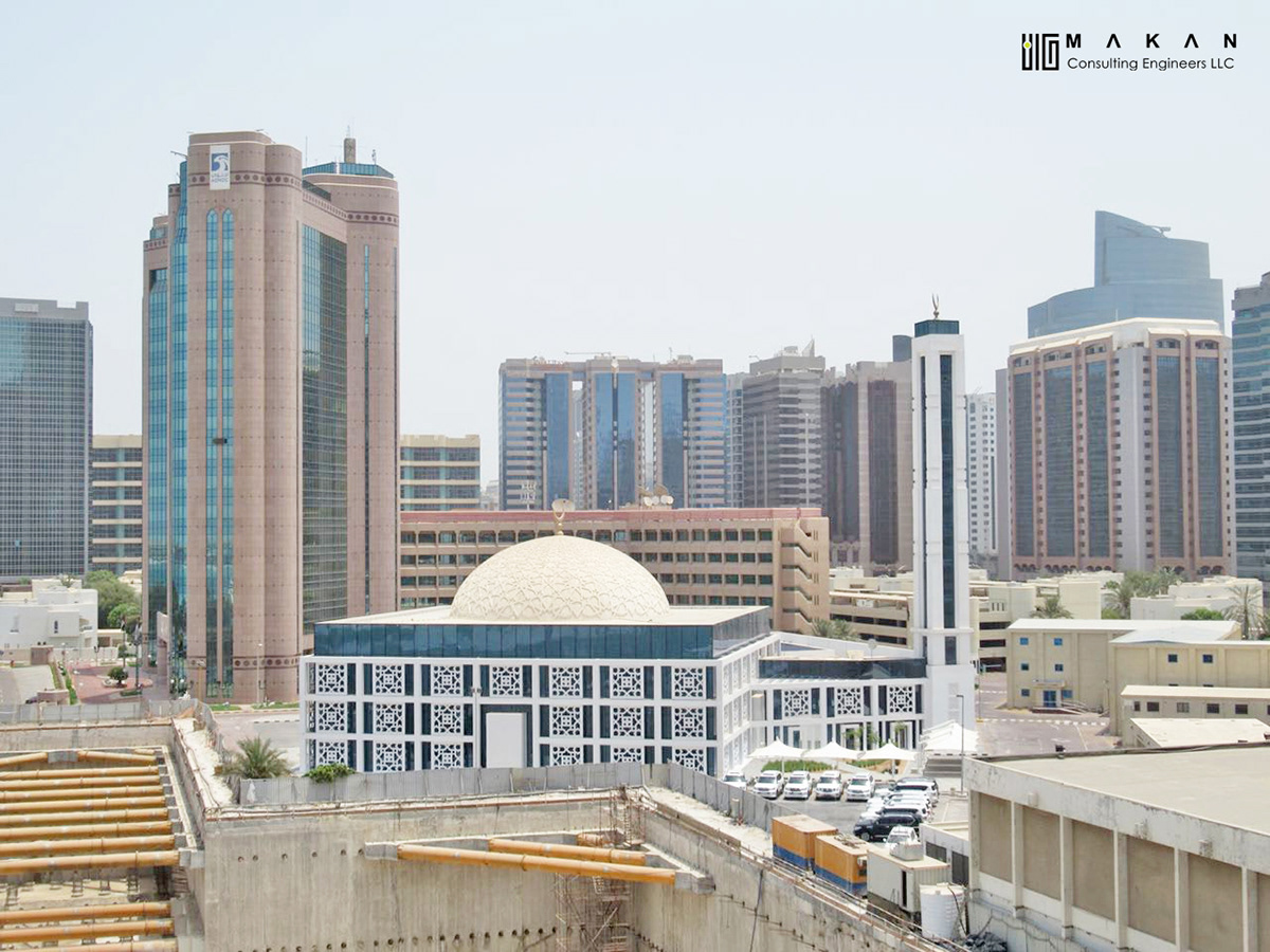 green building mosque islam dubai architecture engineer design conncept Smart
