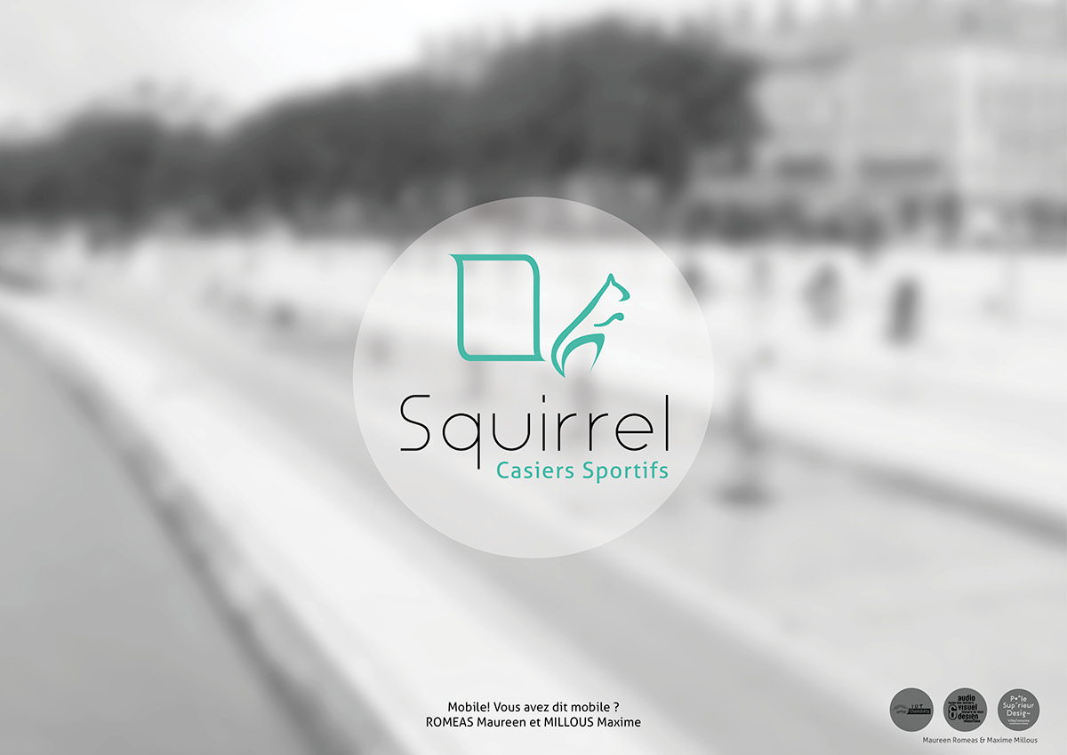 Design de produit application squirrel sportifs sport Casiers urbain design