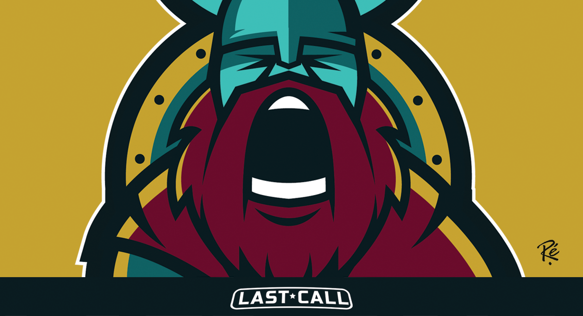 viking beard scream yell logo emblem Pictorial sports NHL nfl