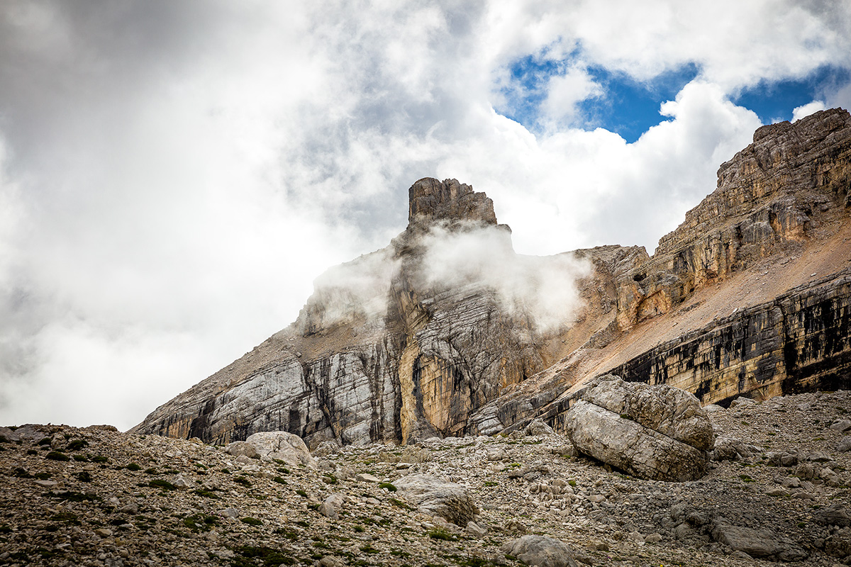 Adobe Portfolio dolomiten Dolomiti climbing hiking mountains rocks felsen   Klettern Alta Badia Bergsteigen berge Wolken Cima Cunturines Cunturines-Spitze Fanes