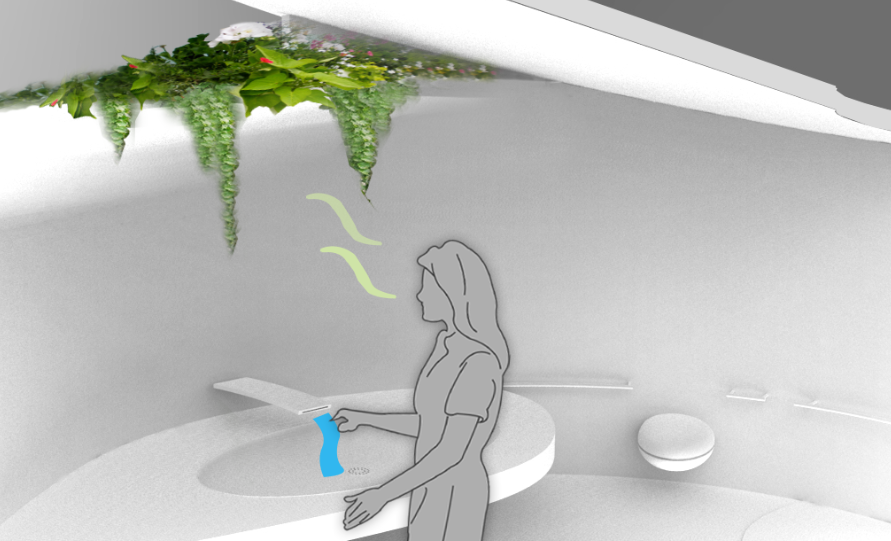 emotional design perceived affordance sensory design bathroom blind Green Roof haptic smell Outdoor skylight