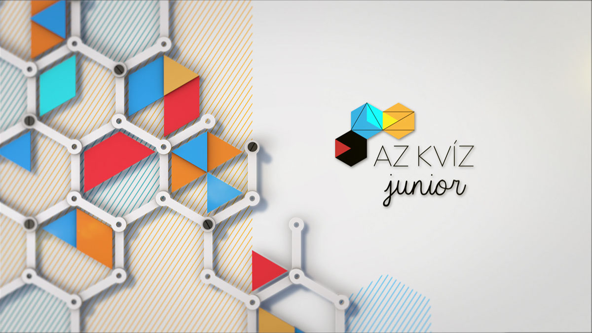 Az Quiz motion design graphics Hexagons czech television