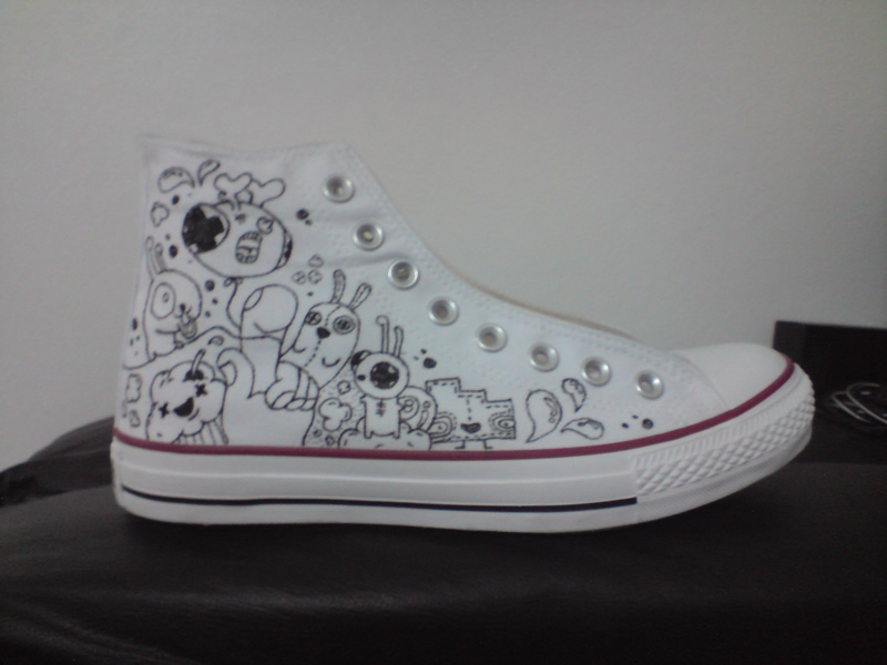 shoes all star Custom customization doodle