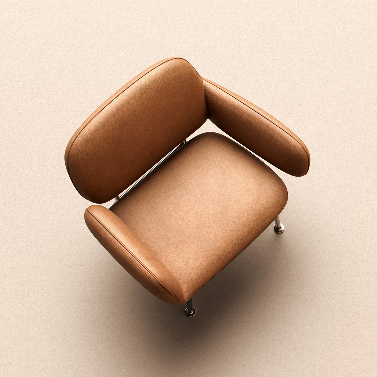 chair design furniture hug leather lounge metal modern upholstered vr
