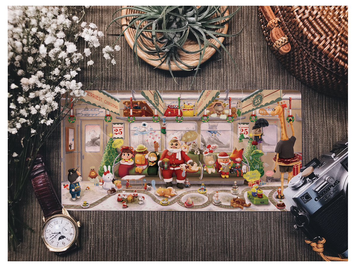 thelazydot ILLUSTRATION  Christmas Winter Wonderland Procreate Abdoe Photoshop singapore ipad pro