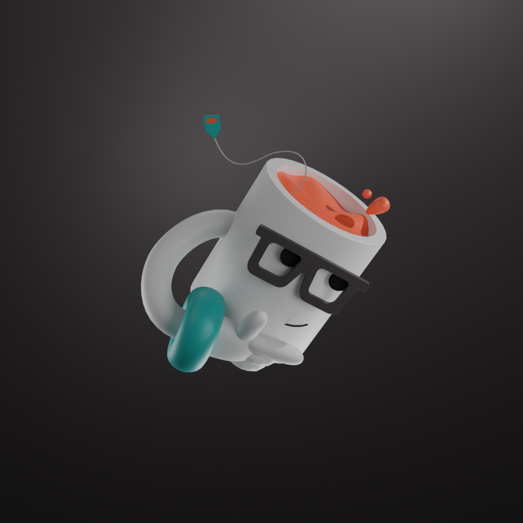 cartoon cup design 3D cute ILLUSTRATION  Character design 