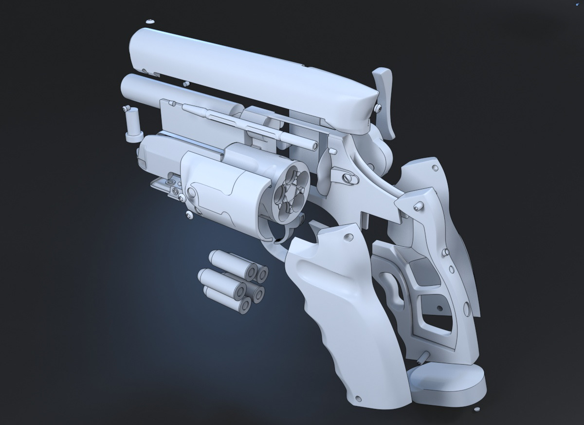 blade runner Blaster Gun Weapon sci-fi 3d printing