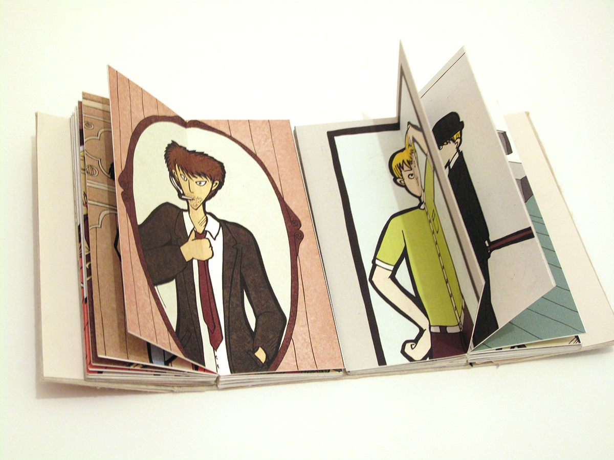 door Victoria style modern exchange pop-up book paper papercraft ILLUSTRATION 插畫 立體書
