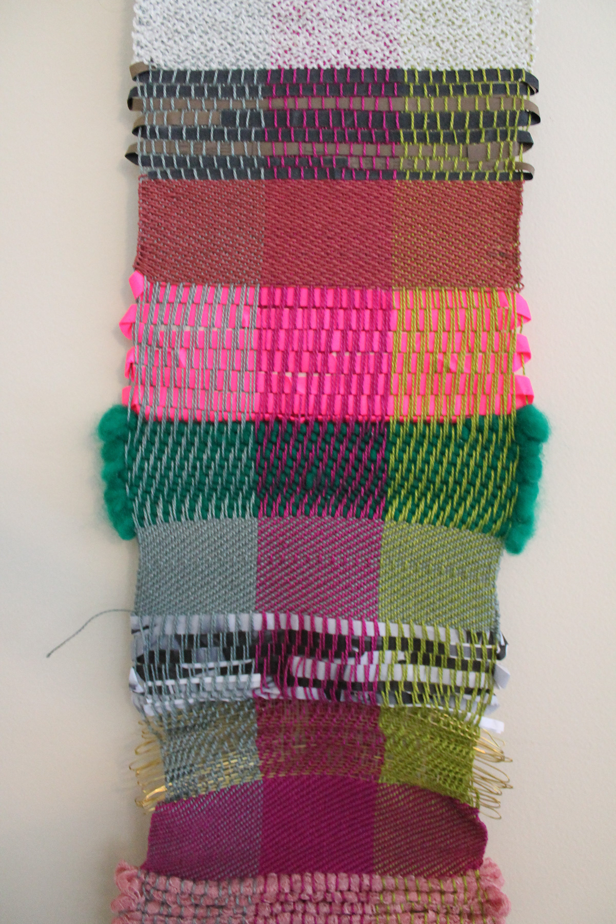 weaving sampler fibers fiber arts woven material Textiles