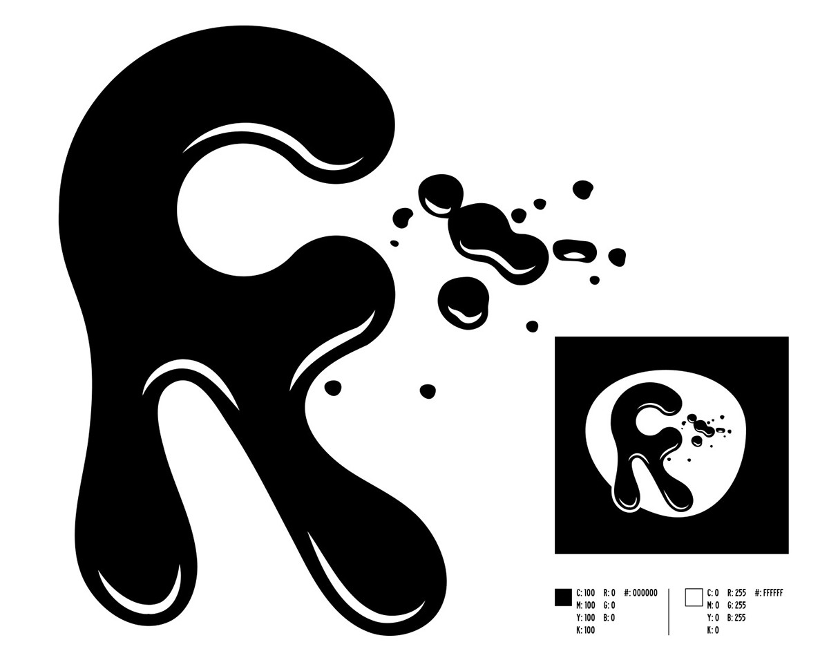 Logo Design black and white motorcycle
