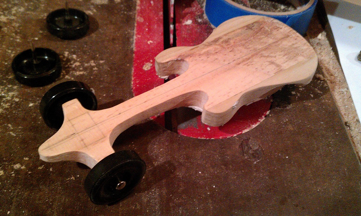 model car craft wood scratch build