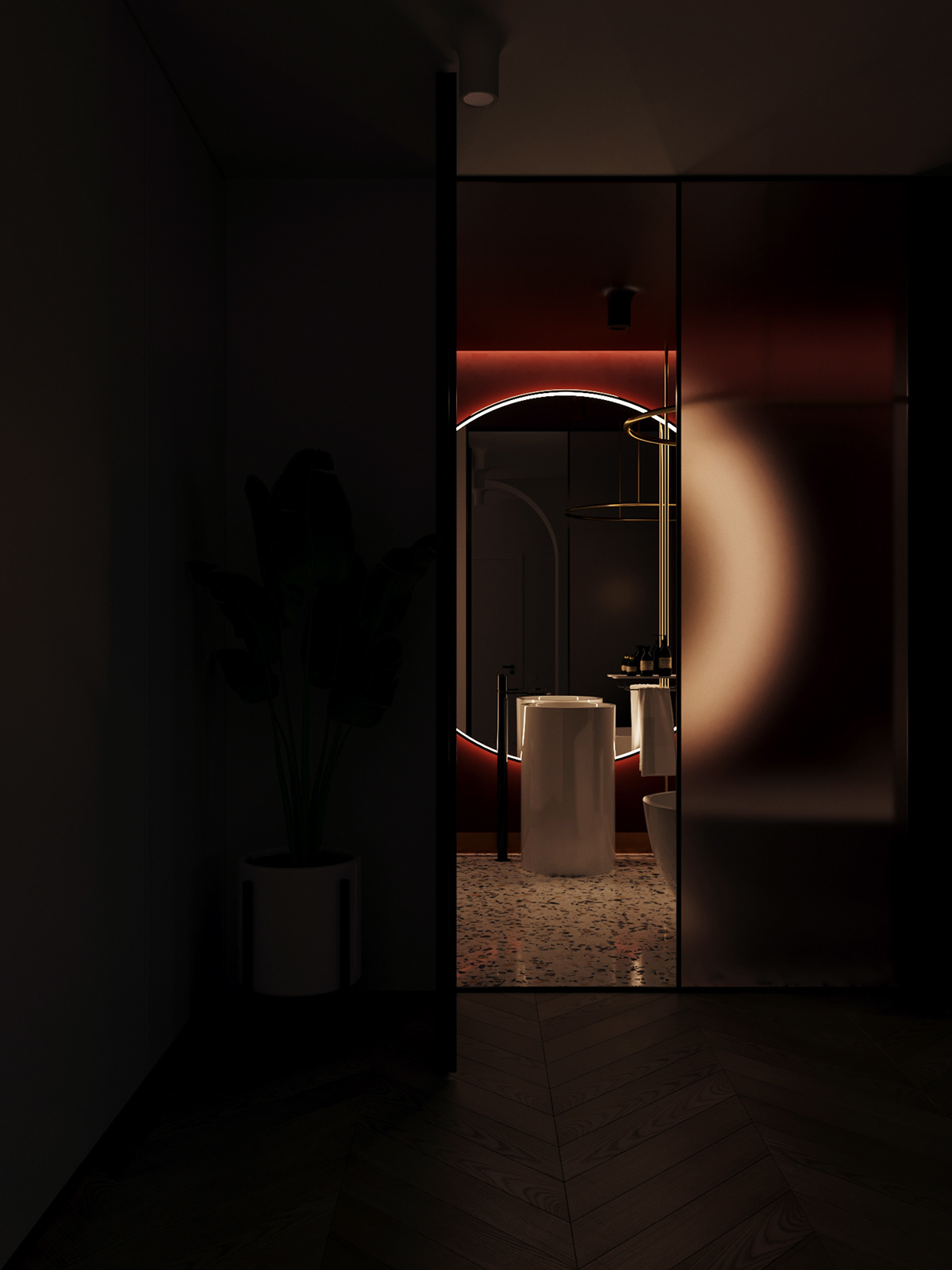 interior design  visualization Render bathroom 3ds max corona render  architecture