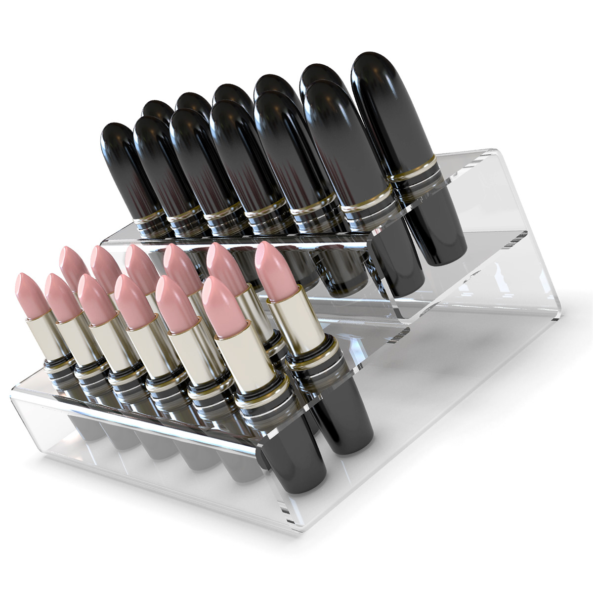 lipstick Lady woman make-up accesory lips photorealistic rendering Promotional advertisement