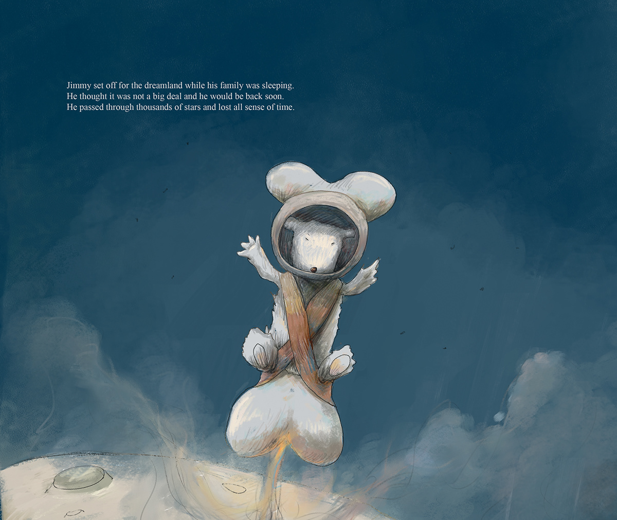 children's book dog  astrounaut science fiction adventure story