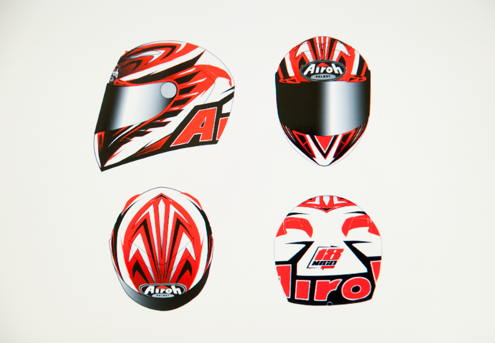 Helmet nico terol Competition 125cc motogp moto Pilot rider spain