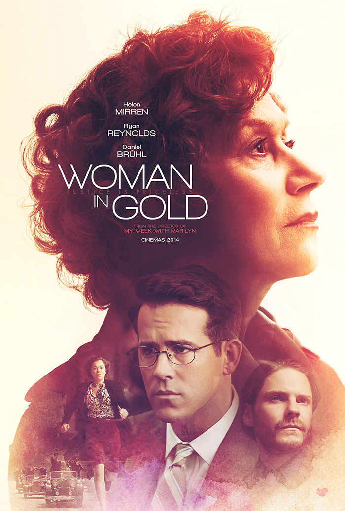movie film poster poster woman in gold Helen Mirren Ryan Reynolds Daniel Brühl true story