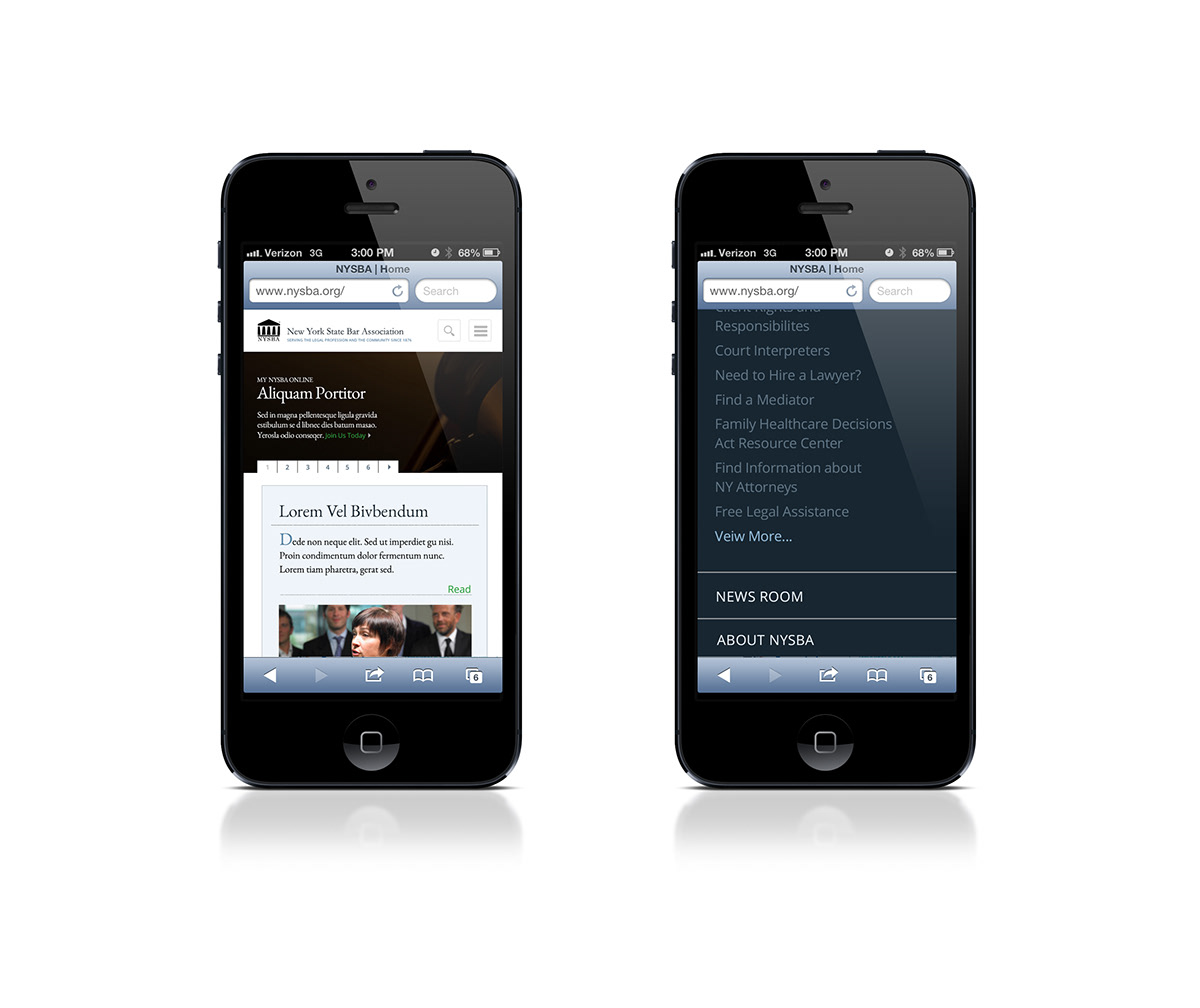responsive website Web Design  redesign law Spec New York mobile