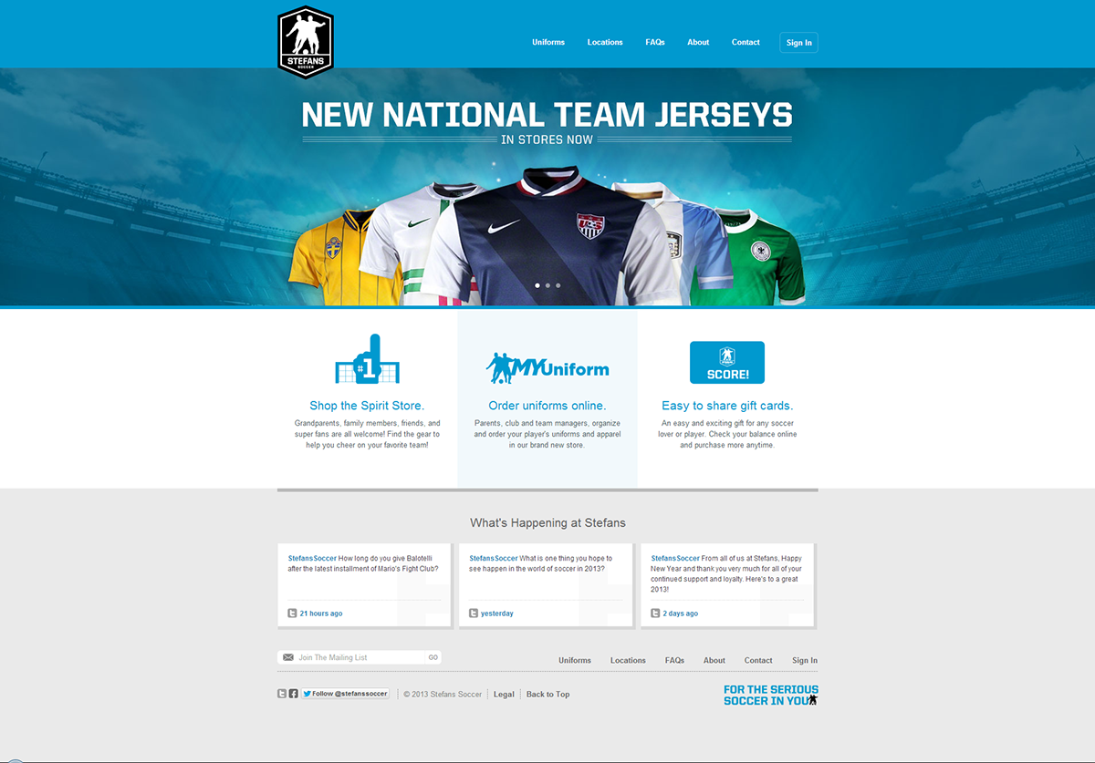 soccer Minimalism homepage