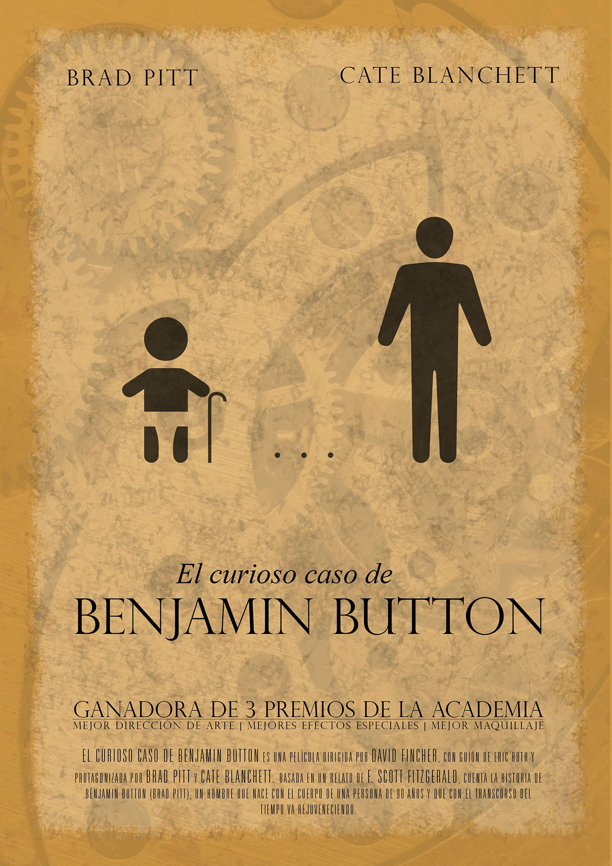 benjamin button pictogram movie poster